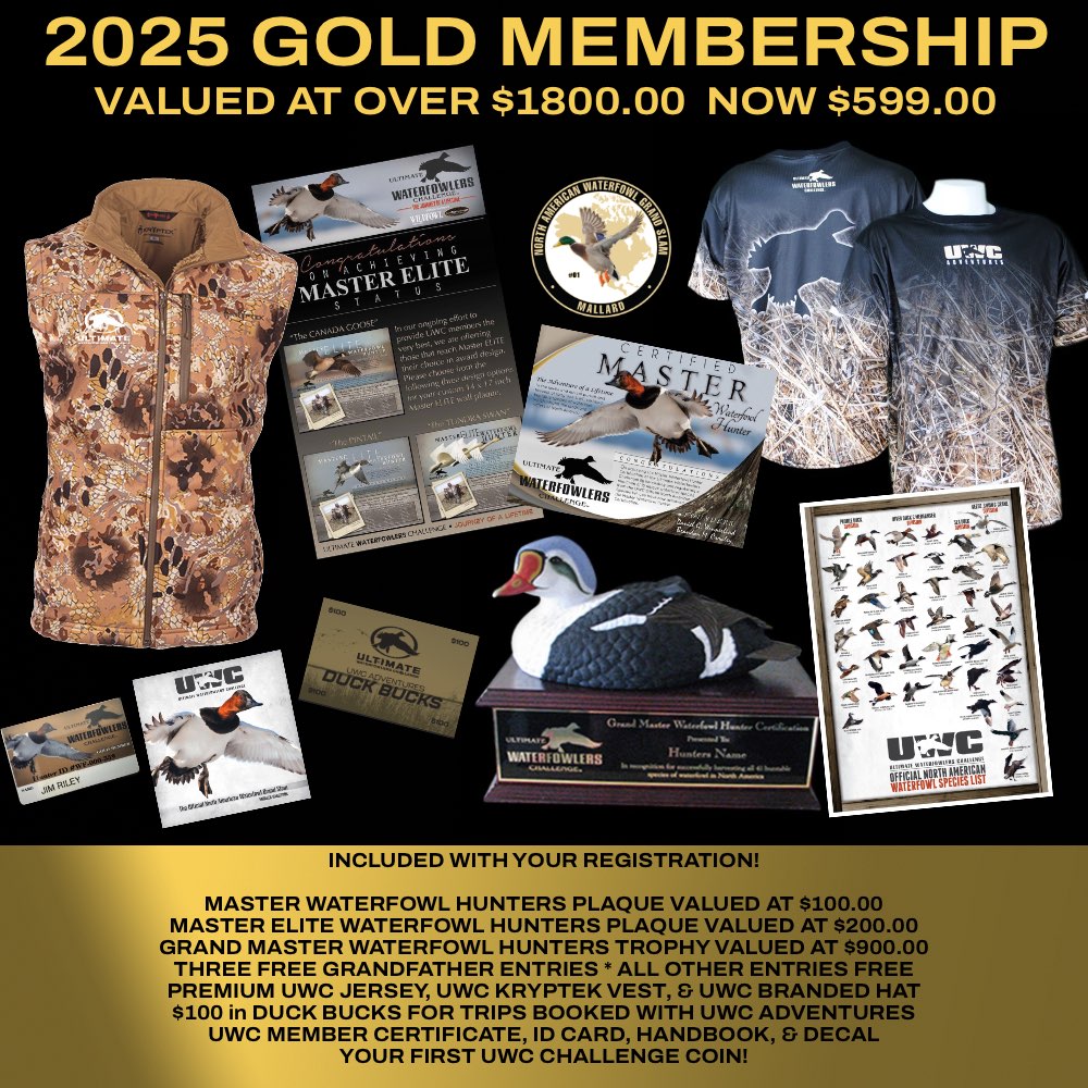 NEW 2025 UWC GOLD MEMBERSHIP