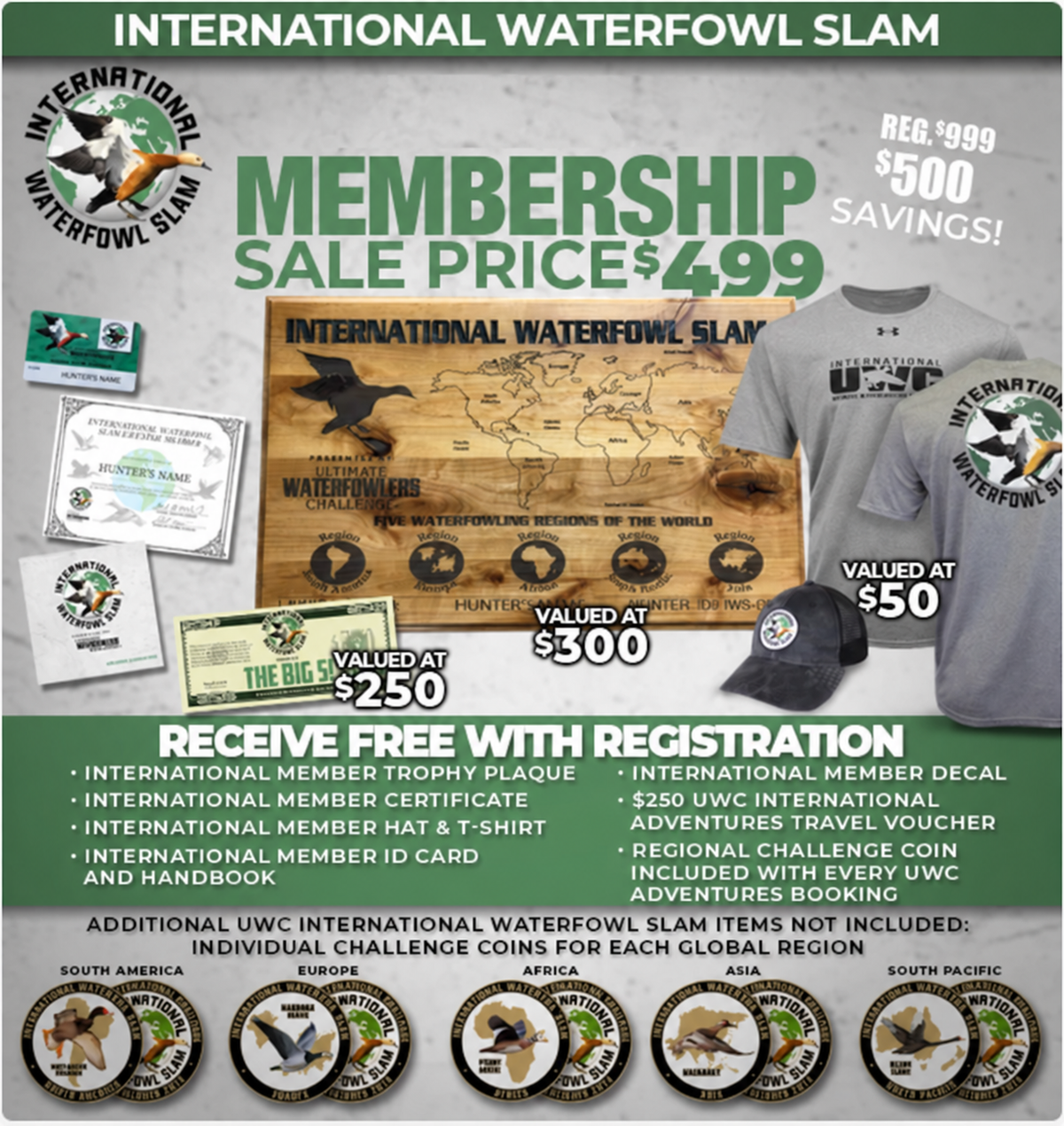 INTERNATIONAL WATERFOWL SLAM MEMBERSHIP